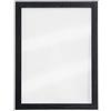 SECURIT - Lavagna da Parete Transparente - Per Pennarelli a Gesso Liquido - Per Bar, Ristoranti, Pub, Negozi - Cornice in Legno Laccato - 2 Pennarelli a Gesso Liquido Inclusi - 30x40cm - Colore Nero