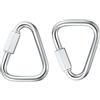 OWAYOTO Delta Quick Link - Moschettone triangolare di bloccaggio 3/8, M10, 10 mm, 2 pezzi
