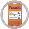 Anguila | Guida Passacava| Terminali Inercambiabili| Monofilamento | Nylon| Colore Bianco| Diametro 3 mm| 15 metri