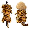 Anjing Cucciolo di cane Pet vestiti con cappuccio caldo maglione camicia cucciolo autunno inverno cappotto Doggy moda tuta abbigliamento Tiger suit-L