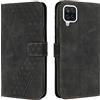OKZone Cover per Samsung Galaxy A12/M12, Custodia in Pelle Samsung A12 4G/M12 4G/F12 4G, Cover a Libro Galaxy A12 4G/M12 4G/F12 4G Magnetica Portafoglio Folio PFlip Caso con Wallet Case Cover (Nero)
