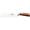 Rockingham Forge Sunrise Collection 5 Santoku Knife, acciaio inossidabile con manici in resina, Amber Brown
