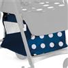 Joyello Cestello per Passeggino Joyello Musino Light Blu Navy Pois Bianchi