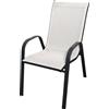VESTIAMO CASA GIARDINO - Sedia con braccioli seduta bianca - h90x54x70 cm
