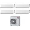 Toshiba CONDIZIONATORE TOSHIBA QUADRI SPLIT SHORAI EDGE 7000+7000+9000+9000 BTU WIFI INVERTER RAS-4M27U2AVG A++