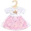 Heless 2060 - Vestito per Bambole con Unicorno Hannah Design, Taglia 35-45 cm