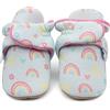 Dotty Fish Stivaletti Neonato. Stivali Comodi Caldo in Pile Pantofole bambino. Suola in Morbida pelle Antiscivolo. Grigio con treni e auto. 0-6 Mesi.