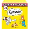 DREAMIES Variety Snack Box Croccantini per gatti al gusto di pollo, formaggio e salmone 12x60 g