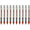 Uni-Ball EYE UB-157 - Penna roller, punta 0,7 mm, confezione da 10, colore: Rosso