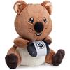 corimori Charlie Il Quokka, Peluche Carino, Peluche per Bambini e Adulti, Marrone