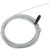 Relaxdays Sonda Sturatubi da 10 m, Spirale Sturalavandini Meccanica, per WC, Doccia, Vasca, Ø 5mm, Argento