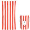 Dock & Bay Telo Mare - Asciugatura Rapida, Senza Sabbia - Compatto, Leggero - Materiali Riciclati al 100% - Include Custodia - Cabana - Waikiki Coral Red, Large (160x90cm, 63x35)