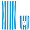 Dock & Bay Telo Mare - Asciugatura Rapida, Senza Sabbia - Compatto, Leggero - Materiali Riciclati al 100% - Include Custodia - Cabana - Bondi Blue, Large (160x90cm, 63x35)