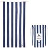 Dock & Bay Telo Mare - Asciugatura Rapida, Senza Sabbia - Compatto, Leggero - Materiali Riciclati al 100% - Include Custodia - Cabana - Whitsunday Blue, Large (160x90cm, 63x35)
