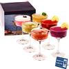 GOSOYO Set di 6 Bicchieri Coupé Vintage, Champagne, Cocktail, Martini, Bicchieri da Vino,Bicchieri a Stelo Lungo, (8.8oz/260ml) (6 Pack)
