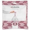 Brabantia PerfectFit Bags, Code V, 2-3L, 40 Bags