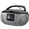 Xtreme ZT RADIO DAB CD BOOMBOX ZT DC015 Portatile Digitale Nero, Argento