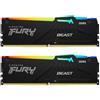 Kingston Ram DIMM DDR5 64GB Kingston Fury Beast 5600MHz CL36 Nero [KF556C36BBEAK2-64]