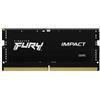 Kingston Ram SO-DIMM DDR5 16GB Kingston Fury Impact 5600MHz CL40 1pz Nero [KF556S40IB-16]
