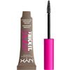 NYX Professional Makeup Trucco degli occhi Sopracciglia Thick It Stick It Brow Gel Mascara 08 Black