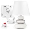 Urban Lifestyle Lampada da comodino Lina con 3 pietre