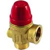 Tiemme Valvola di Sicurezza Tiemme 6 BAR con Attacchi M-F 1/2''X1/2'' + 1/4'' per Manometro - 1920049