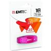Emtec C410 Color Mix Memoria 16GB, USB 2.0, Rosso