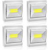 BeiLan 4 Pezzi Luce notturna LED Luce notturna bambini Lampada notturna per bambini Lampada da notte Lampada Wireless da Parete, Bianco,200LM