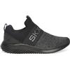 Skechers 232281 Bbk, Sneaker Uomo, Nero Mesh Pu Nero Trim, 41 EU