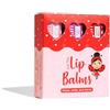 Miss Nella set of 3 Hypoallergenic children Lip Balms- HONEY BUNNY, SWEET CHEEKS & CUTIE PIE, Non Toxic Make Up for kids, perfect for those with sensitive skin.