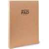 Sketchbook Sketchpad Blocco da Disegno incollato sulla Testa, DIN A5, 120 Fogli, 100 g/m², Carta Kraft riciclabile in Fibre Naturali Non sbiancate