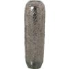 DRW Vaso da Pavimento in Ceramica Argentato 23x80 cm, Bocca 10,5 cm, Vari, Grande