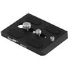 Haoge HQR-SC Adattatore per piastra a sgancio rapido, progettato per Sachtler Video DV4 DV6 DV8 DV8/100 DV10 3+3, DV10 5+5 FSB6T FSB8T FSB10T treppiedi con testa fluido per sostituire Touch & Go Plate