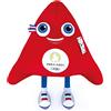 Doudou et Compagnie - Grande peluche Phryge 80 cm - Mascotte ufficiale JO PARIS 2024 - Peluche dei Giochi Olimpici e Paralimpici di Parigi 2024 - Forma cappello Frygian rosso - 80 cm - JO2404