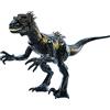 Mattel Jurassic World - Indoraptor Cerca e Attacca, con attrezzatura di tracciamento e 3 funzionalità di attacco, giocattolo per bambini, 4+ anni, HKY12