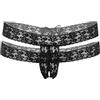 Daring Intimates - Lucy Crotchless Thong Panty S/M