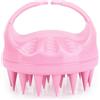 FREATECH Massaggiatore Cuoio Capelluto Spazzola Shampoo con Setole Lunghe e Morbide in Silicone per Cura Capelli e Massaggio Testa, Spazzola Lava Capelli per Forfora e Crescita Capelli, Rosa