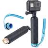 Digicharge Impugnatura Galleggiante Impermeabile Per GoPro Hero12 Hero11 Hero10 Hero Max/DJI OSMO Action 3 / Insta360 One/Akaso Action Camera Float con Spazio Interno Impermeabile, Blu