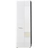 trendteam smart living Appendiabiti in melamina, 60 x 191 x 35 cm, Colore: Bianco Lucido