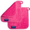 LABEAUTÉ LaBeaute Panno struccante microfibra - Struccante occhi e pulizia viso - Stuccante viso makeup - Lavabile e riutilizzabile - 21x21 cm - 2 pezzi - Rosa