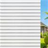 Qualsen Pellicola per Vetri Finestre Pellicole Non Adesiva per Vetri Opaca Decorativa Aderenza Statica Anti-UV Pellicola Privacy Finestre da Casa Ufficio (90 x 300 cm, Bianco Veneziana)