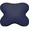 Edda Lux Federa adatta al Tempur Ombracio cuscino, 60/56 x 50/48 cm, in morbido jersey 100% cotone per cuscino ergonomico a forma di farfalla, Marina