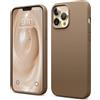 elago Custodia in silicone liquido compatibile con iPhone 13 Pro Max (6,7 pollici), in silicone, protezione completa, custodia protettiva a 3 strati, antigraffio, marrone