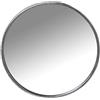 DRW Specchio da parete rotondo in metallo argentato 50 x 8,5 cm, INT 47 cm