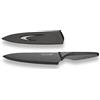 ECHTWERK EW-SS-0150 BlackSteel Paring Knife, Coltello da Cucina, Lama in Acciaio Inox Circa 9 cm, Nero, Coltello da Chef - 20 cm