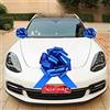Chexin Grande Fiocco Blu per Auto, Regalo di Compleanno, Bicicletta, Matrimonio, San Valentino, Festa della Mamma, Natale, Nuove Case, Enorme Fiocco per Auto, Diametro 50 cm, e Nastri Lunghi 600 cm