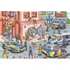 Schmidt Spiele 56450 operazione di polizia, puzzle per bambini da 100 pezzi