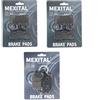 MEXITAL Pastiglie freno Semi-metallico Anteriori + Posteriore per CB 900 F Hornet 919 (02-07)/CB 1000 F (93-97)/VTR 1000 F (97-06)/CBR 900 RR (92-97)/CB 1000 (94-95)/VTR 1000 F Super Hawk (98-05)