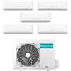Hisense Climatizzatore Inverter Hisense Hi Comfort Wi-fi Penta Split 7000+9000+9000+9000+12000 Btu 5AMW125U4RTA R-32 A++