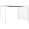 Bizzotto Pergola In Alluminio 3x3,6 m Gazebo Bianco Con Tettuccio Scorrevole Grigio Noah Bizzotto